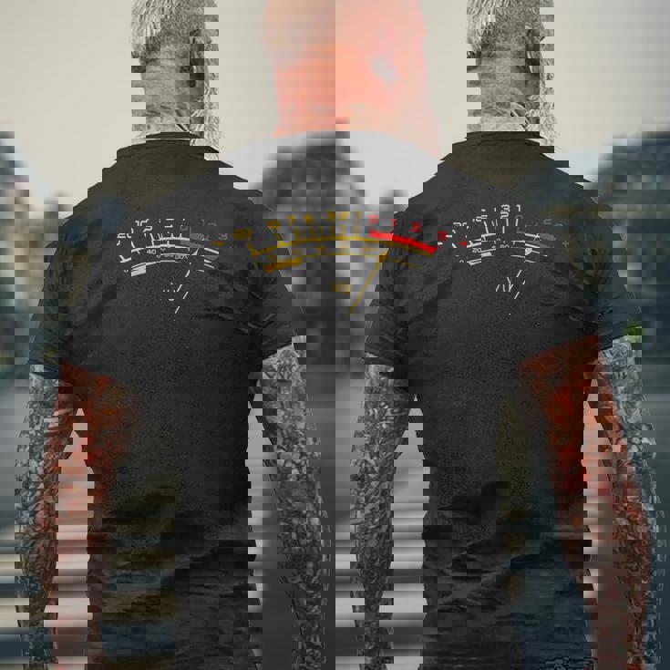 Vuメーターサウンドレベルスタジオ メンズTシャツ バックプリント 高齢者への贈り物