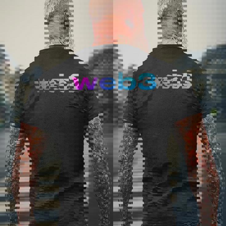 Web3 暗号ブロックチェーン オープンインターネットnftアート メンズTシャツ バックプリント 高齢者への贈り物