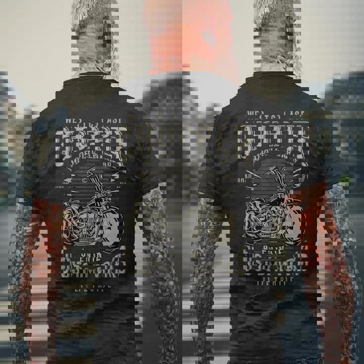 West Coast Chopper オートバイtシャツ メンズTシャツ バックプリント 高齢者への贈り物