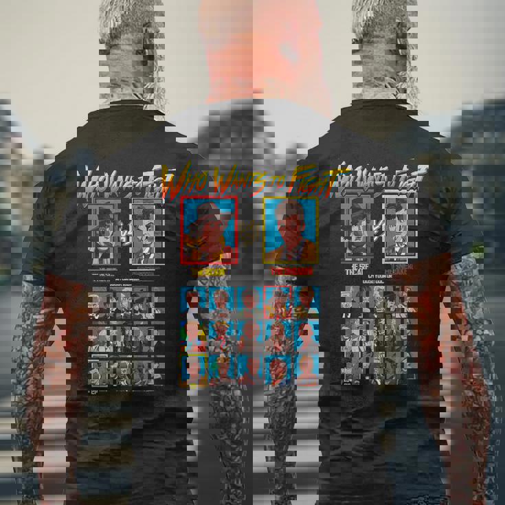 Who Wants To Fight Doctors Doctor メンズTシャツ バックプリント 高齢者への贈り物