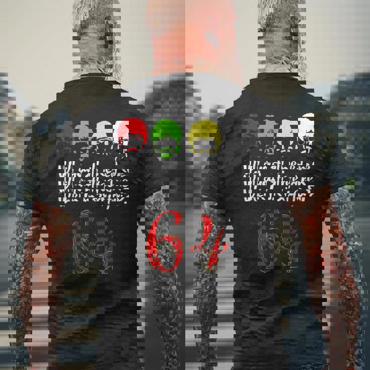 Will Youtill Need Me Feed Me When I'm 64 父の日 メンズTシャツ バックプリント 高齢者への贈り物