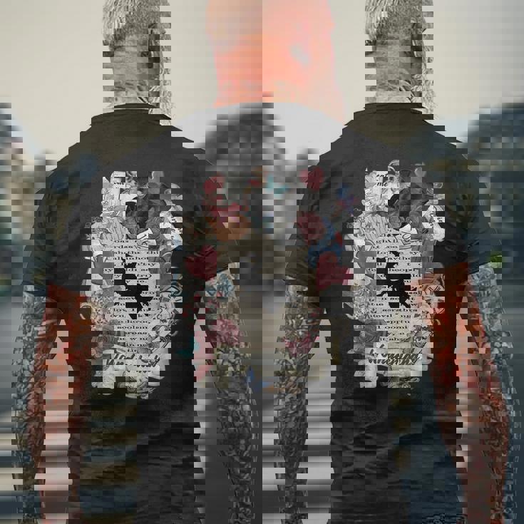 Wonderland Elements Party アリス・イン・ワンダーランド メンズTシャツ バックプリント 高齢者への贈り物