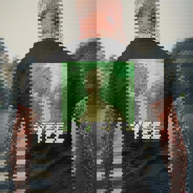 Yee 恐竜 メンズTシャツ バックプリント 高齢者への贈り物