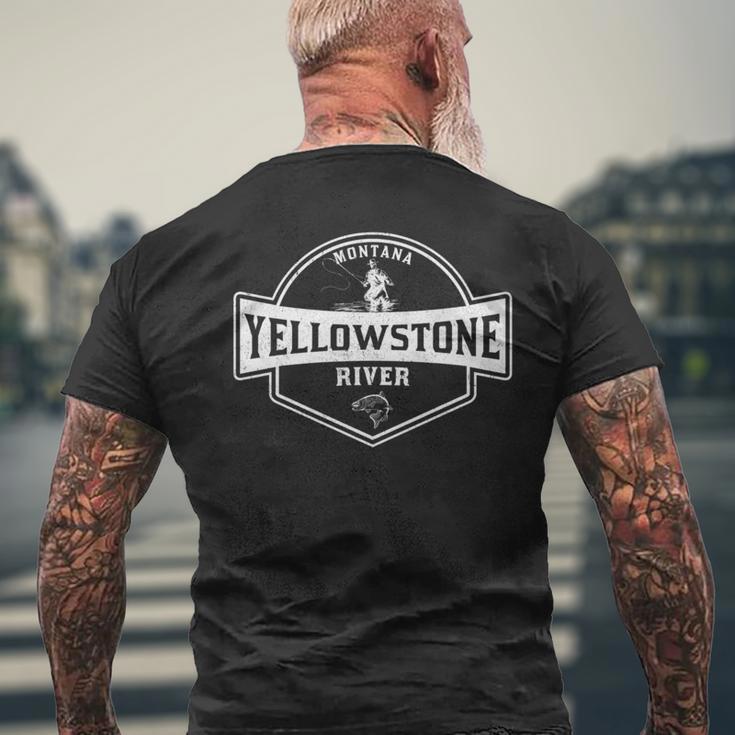 Yellowstone River モンタナフライフィッシング 長袖tシャツ メンズTシャツ バックプリント 高齢者への贈り物