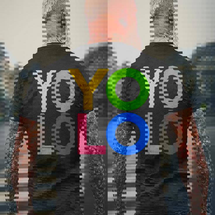 Yolo T-shirt imprimé au dos Cadeaux pour les vieillards