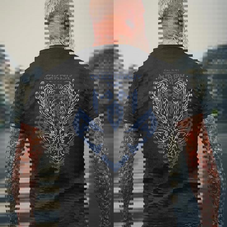 Yukユク白ver メンズTシャツ バックプリント 高齢者への贈り物