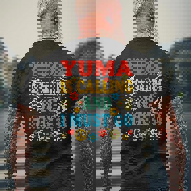 Yuma Is Calling ユマが呼んでいる メンズTシャツ バックプリント 高齢者への贈り物