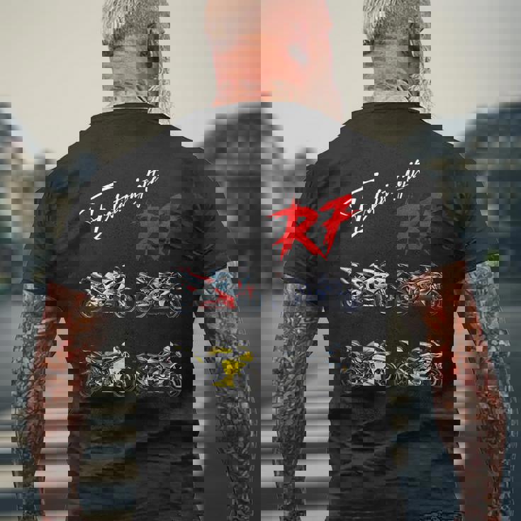 Yzf-R7、Yzf、R7、Yzf R7、バイク、バイク、レーシングバイク メンズTシャツ バックプリント 高齢者への贈り物