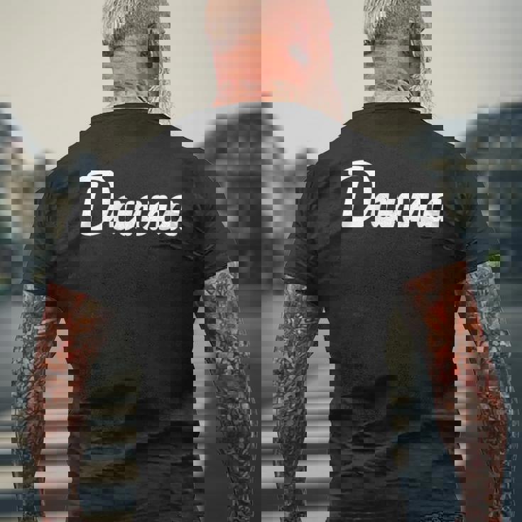 メンズ 【Danna】旦那 だんな シンプル おしゃれ ローマ字 夫婦お揃い 結婚祝い カップル ペアルック おもしろ ペア メンズTシャツ バックプリント 高齢者への贈り物