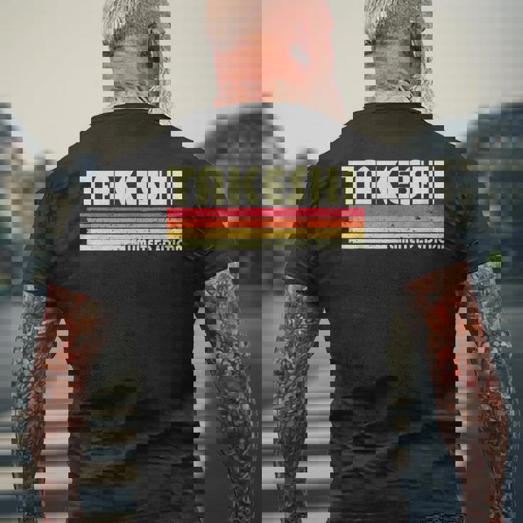 【たけし タケシ】名前 名字 家族お揃い ギャグ ネタ ウケ狙い 贈り物 ギフト 面白い おもしろ メンズTシャツ バックプリント 高齢者への贈り物