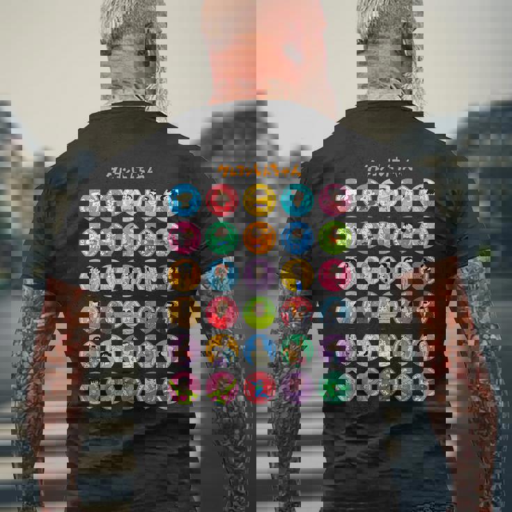 【まんが】クレヨンしんちゃん 全員集合！ メンズTシャツ バックプリント 高齢者への贈り物