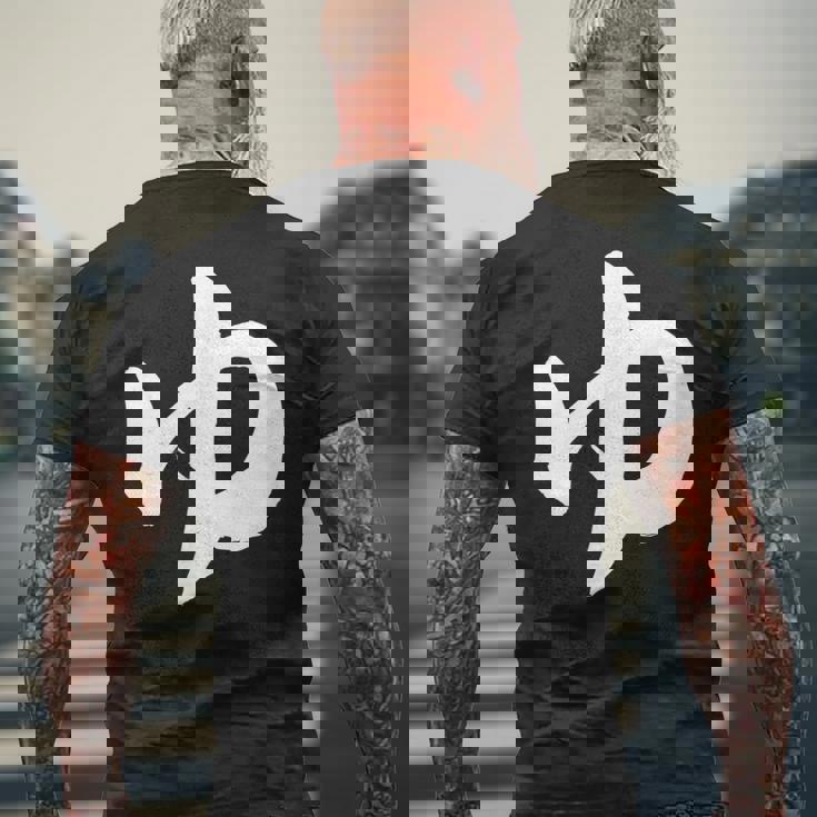 【ゆ】湯 ひらがな 日本語 毛筆 書道 筆文字 温泉 和柄 日本 サウナ お土産 銭湯 おもしろ 面白い 文字入り ネタ メンズTシャツ バックプリント 高齢者への贈り物