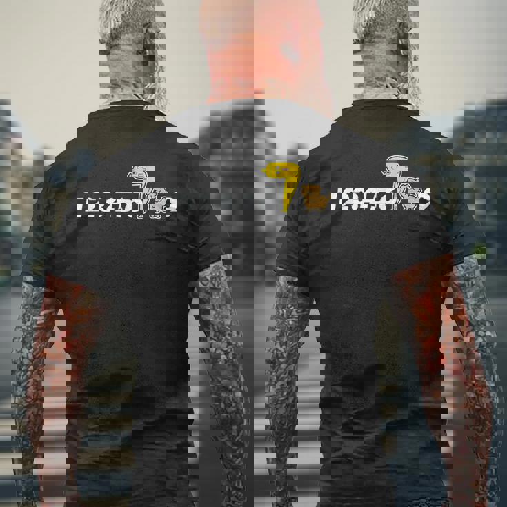 【テレビ東京公式】「テレ東ファン支局」開局1周年記念グッズ黒 メンズTシャツ バックプリント 高齢者への贈り物