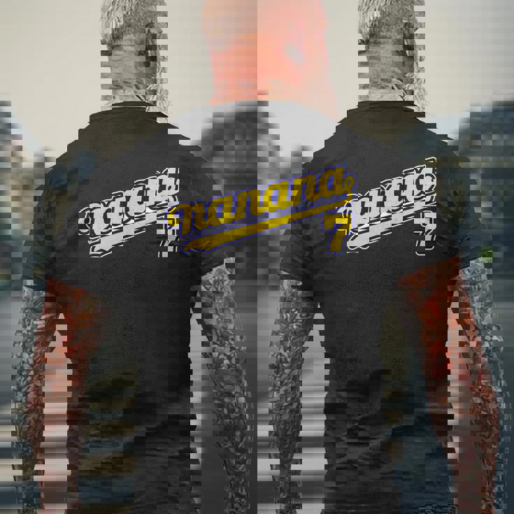 【テレビ東京公式】ナナナ【卓球】 メンズTシャツ バックプリント 高齢者への贈り物