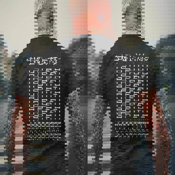 【今日何しようかな 推し活】あみだくじ 遊び心 おもしろ 面白い ユーモア ギャグ ネタ ウケ狙い 笑える 変な メンズTシャツ バックプリント 高齢者への贈り物