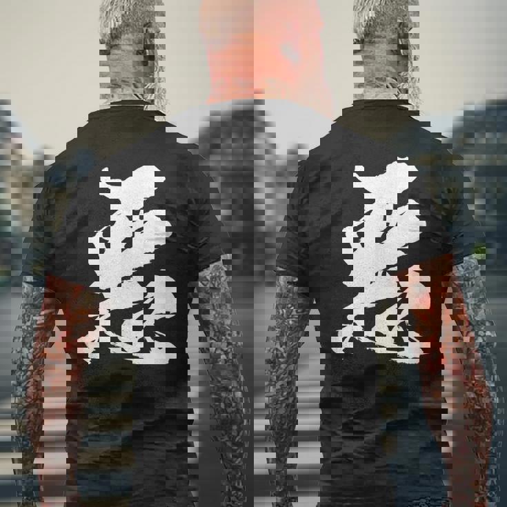 【悪】一文字 漢字 日本語 毛筆 書道 筆文字 言葉 和柄 日本 かっこいい お土産 海外 おもしろ 面白い 文字入り メンズTシャツ バックプリント 高齢者への贈り物