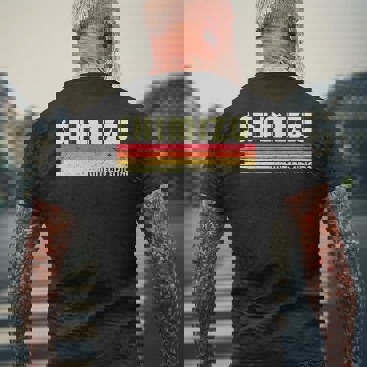 【清水 しみず】名前 名字 家族お揃い ギャグ ネタ ウケ狙い 贈り物 ギフト 面白い おもしろ メンズTシャツ バックプリント 高齢者への贈り物