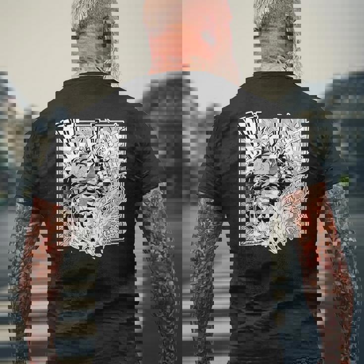 【百鬼あやめ】『ヤマト神想怪異譚』漫画コマtシャツ（本人セレクト 日本語） メンズTシャツ バックプリント 高齢者への贈り物