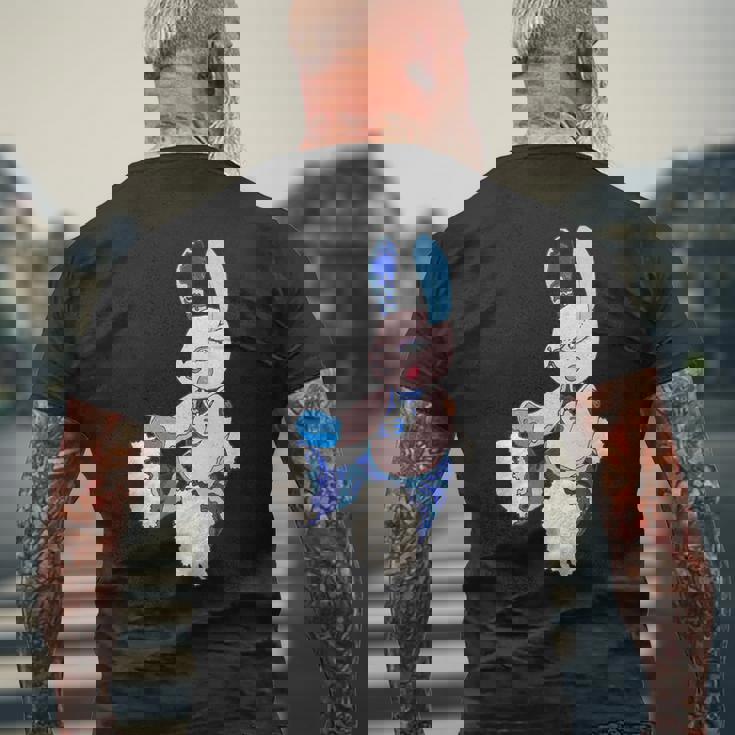 うさぎ星人２号 メンズTシャツ バックプリント 高齢者への贈り物