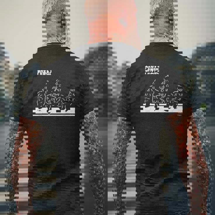 うさまる 新鮮野菜 ダークカラー メンズTシャツ バックプリント 高齢者への贈り物