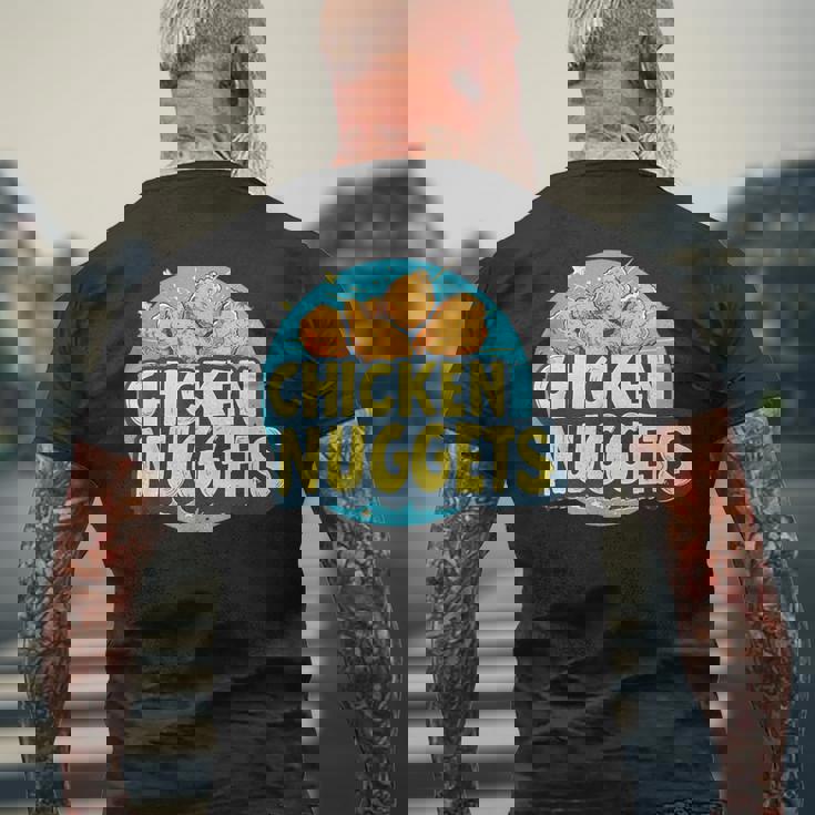 おいしいチキンナゲット コスチューム メンズTシャツ バックプリント 高齢者への贈り物