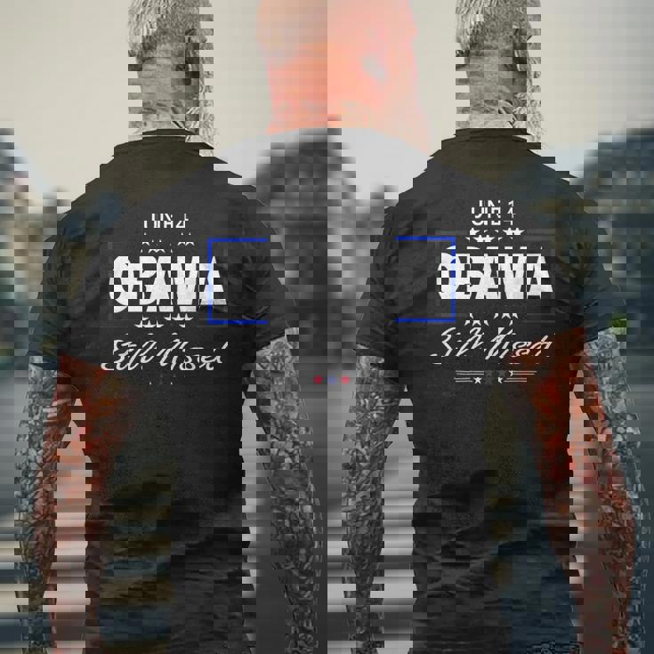 おかしなオバマの日、6月14日オバマはまだ感謝を逃した メンズTシャツ バックプリント 高齢者への贈り物