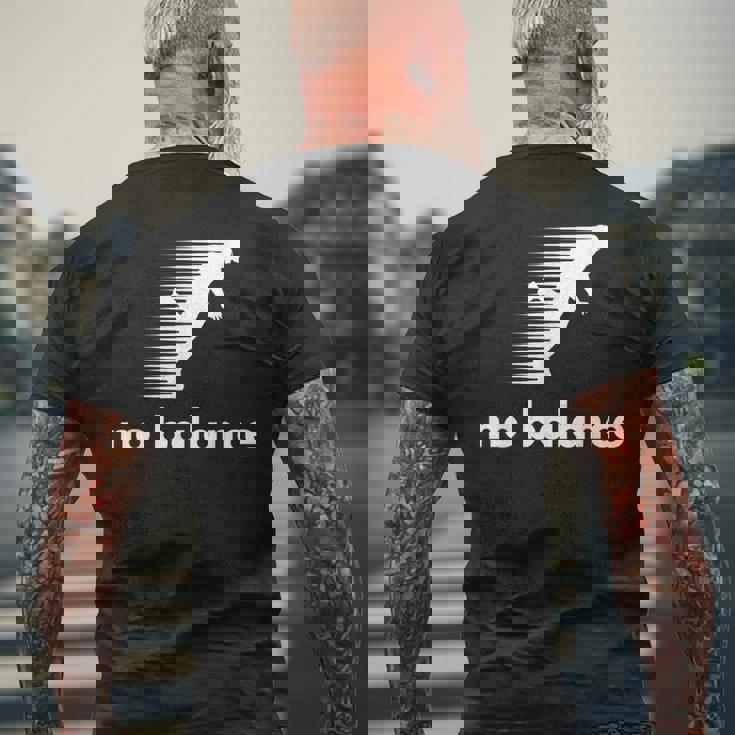 おかしな言い方 ノーバランス アンバランス クール メンズTシャツ バックプリント 高齢者への贈り物