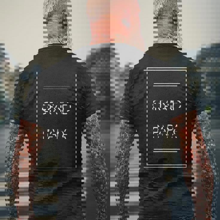 おじいちゃん、グランドパパへのサプライズ妊娠発表ギフト メンズTシャツ バックプリント 高齢者への贈り物