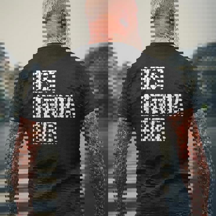 メンズ おじいちゃん誕生日クリスマスプレゼントベストおじいちゃんエバー メンズTシャツ バックプリント 高齢者への贈り物