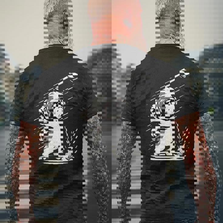 おもしろtシャツ シーズー ゴルフ 犬 子犬 メンズ 犬好きグッズ かわいい おもしろ 服 メンズTシャツ バックプリント 高齢者への贈り物