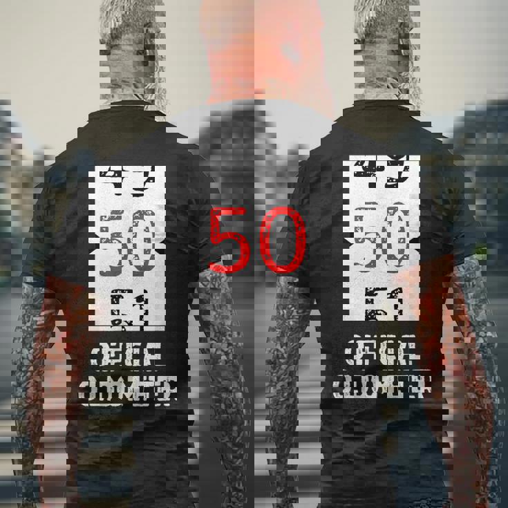 おもしろい 50歳の誕生日 オールドメーター 50歳 50歳 誕生日 50歳 50歳 メンズTシャツ バックプリント 高齢者への贈り物