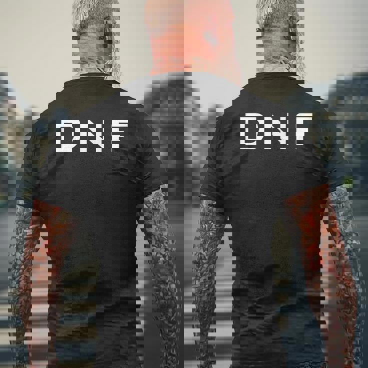おもしろい Dnf メンズTシャツ バックプリント 高齢者への贈り物