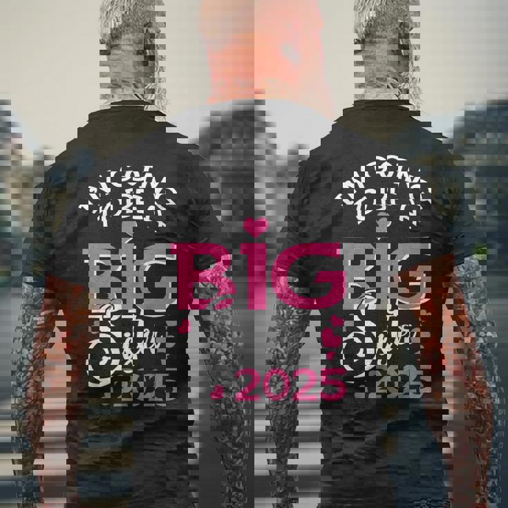 お姉さんになる 2025 妊娠のお知らせ メンズTシャツ バックプリント 高齢者への贈り物