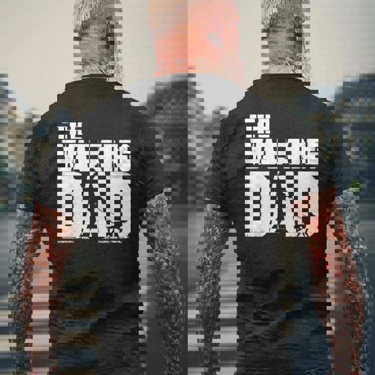 お散歩 お父さん おもしろい 犬 散歩 お父さん ギフト 父の日 メンズTシャツ バックプリント 高齢者への贈り物