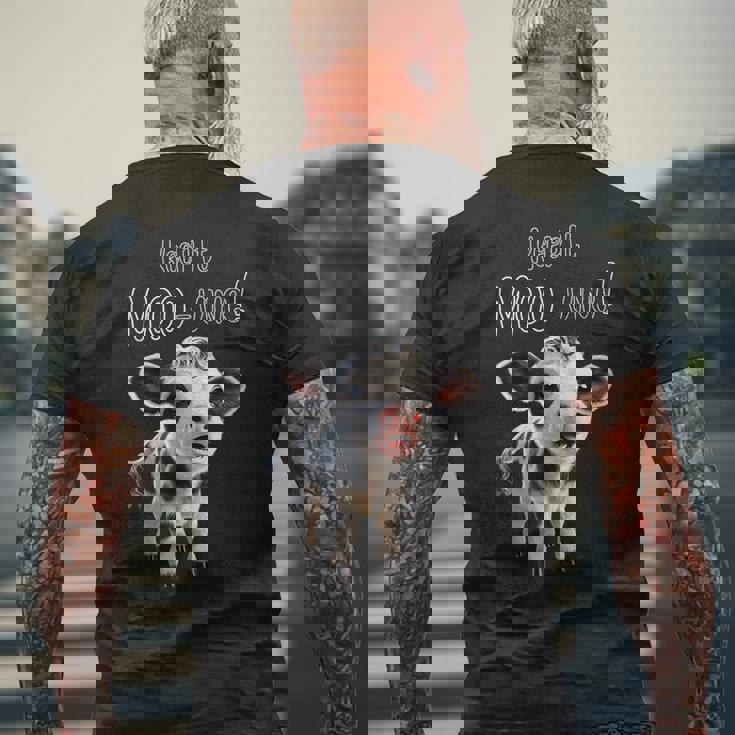 かわいい ホルスタイン 牛 の 赤ちゃん – Keep It Mooving メンズTシャツ バックプリント 高齢者への贈り物