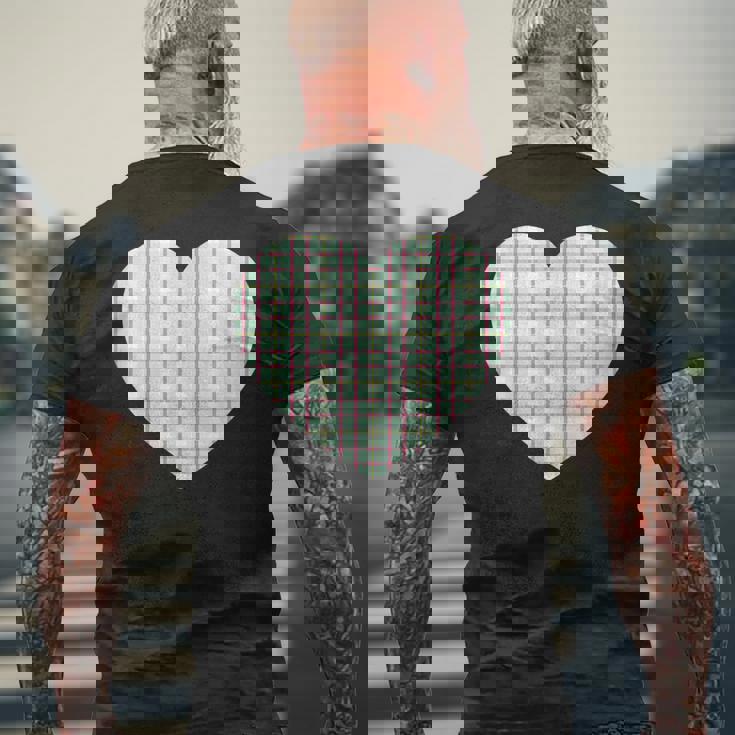 かわいい レトロ チェック柄 ギンガム柄 ミニマリスト メンズTシャツ バックプリント 高齢者への贈り物