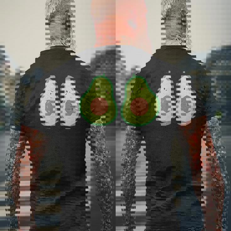 かわいいアボカド メンズTシャツ バックプリント 高齢者への贈り物