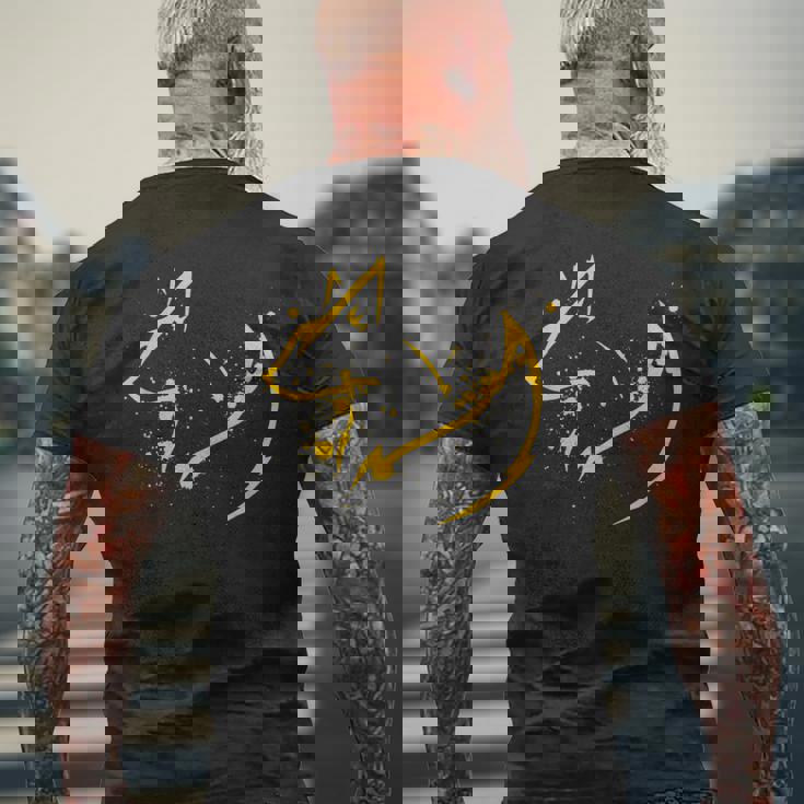 かわいいキツネ ミニマルフォックスピリット動物イラスト メンズTシャツ バックプリント 高齢者への贈り物