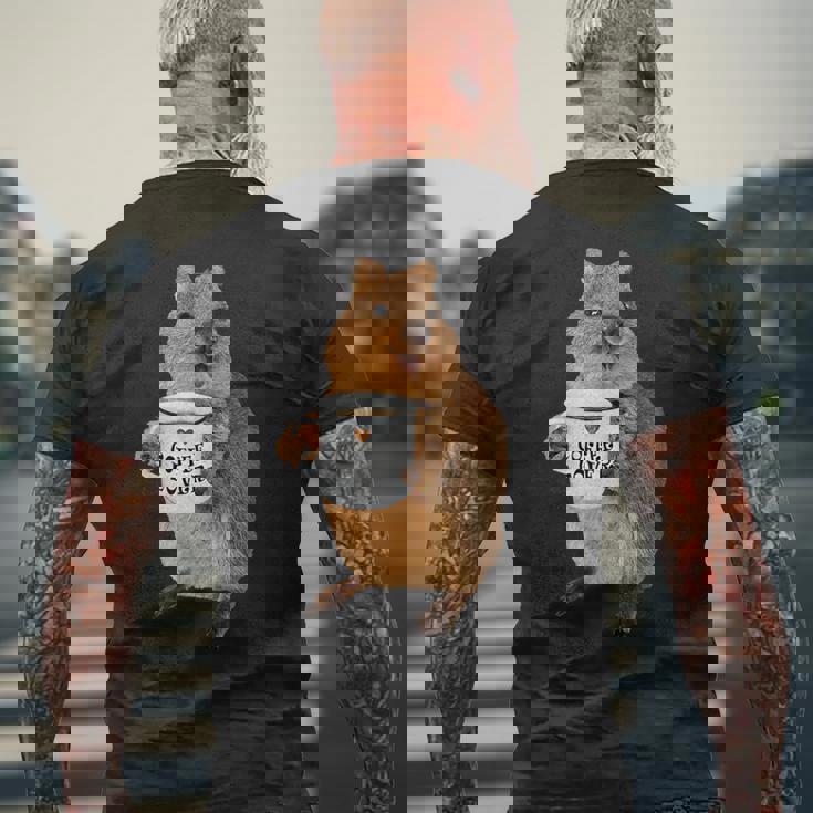 かわいいクオッカ コーヒーマグ ギフト メンズTシャツ バックプリント 高齢者への贈り物