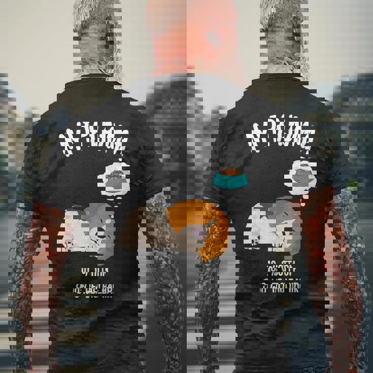 かわいいスリーピングビーグル ペット愛好家のための面白い犬のデザイン メンズTシャツ バックプリント 高齢者への贈り物