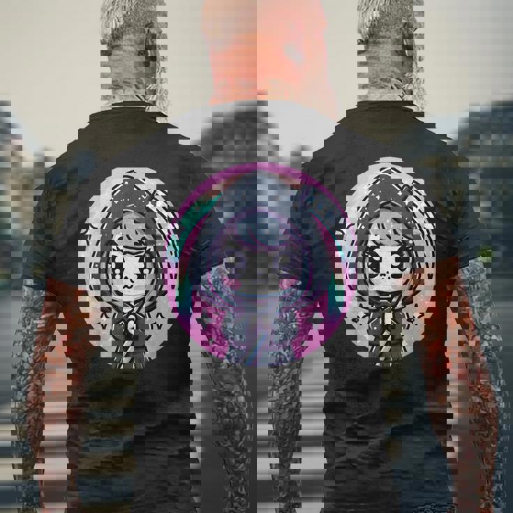 かわいい死神 カワイイパステルゴス メンズTシャツ バックプリント 高齢者への贈り物