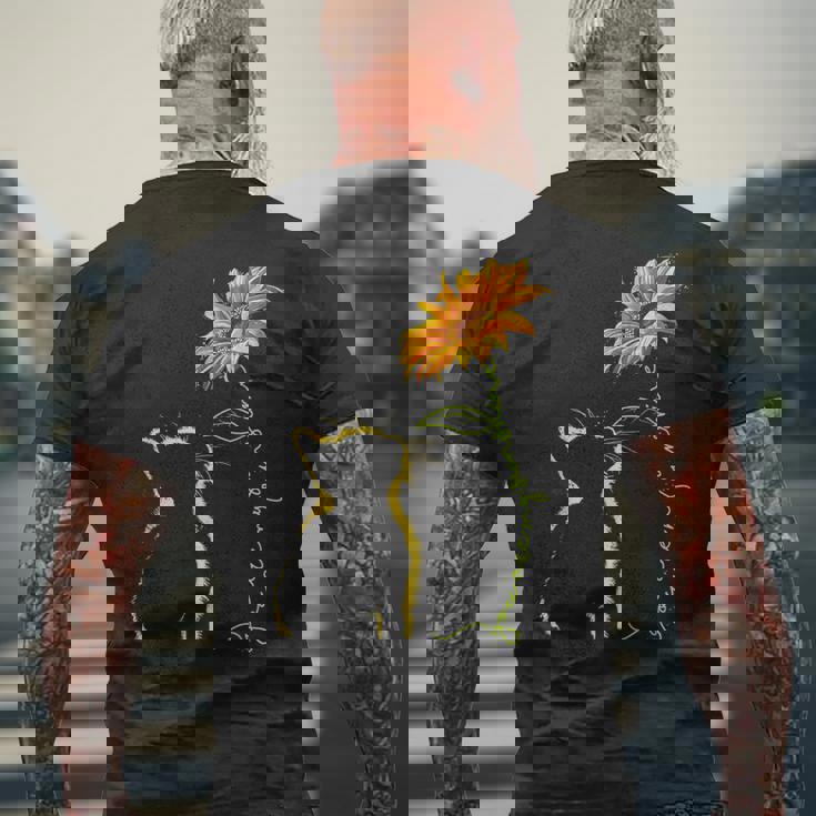 かわいい猫のシルエット 猫好き 猫飼い 猫 ネコ ねこくろねこ好き 面白い サプライズ ギフト にゃんこ メンズTシャツ バックプリント 高齢者への贈り物