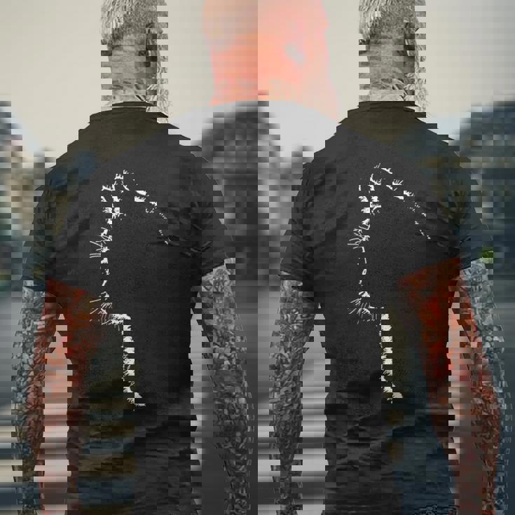 かわいい猫のシルエット 長袖tシャツ メンズTシャツ バックプリント 高齢者への贈り物