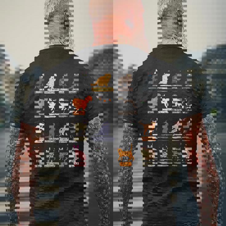 かわいい猫の種類 メンズTシャツ バックプリント 高齢者への贈り物