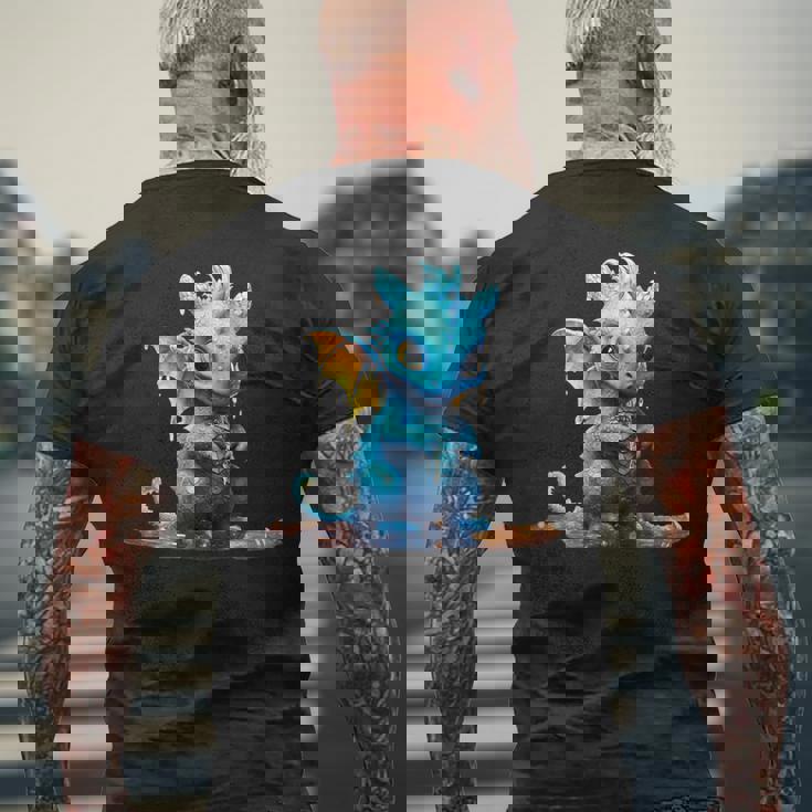 かわいい青龍 メンズTシャツ バックプリント 高齢者への贈り物