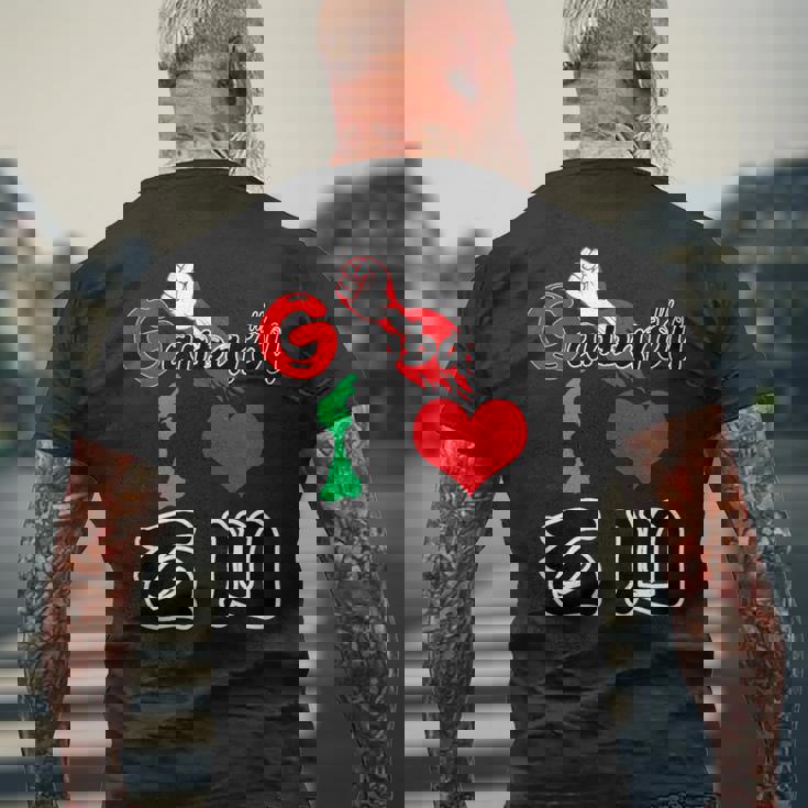 がんばろう Ganbarou 石川 能登 地元愛 応援 復興 メンズTシャツ バックプリント 高齢者への贈り物