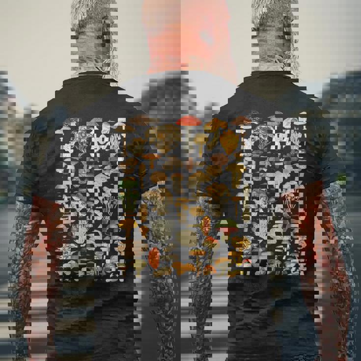 きのこシャツ菌類菌類採食きのこささやき Kinoko Koibito Gifuto メンズTシャツ バックプリント 高齢者への贈り物