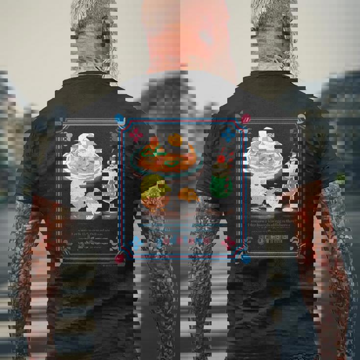 ぐでたま レトロ メンズTシャツ バックプリント 高齢者への贈り物