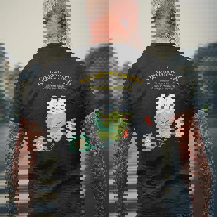 けろけろけろっぴ ハピネスマイルーム メンズTシャツ バックプリント 高齢者への贈り物