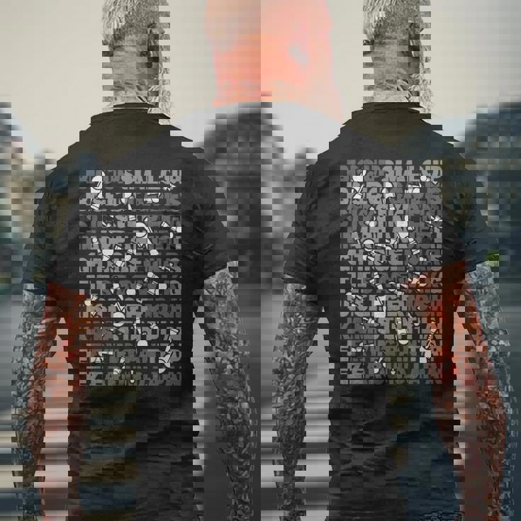 けん玉トリックケンダマトリックネーム「Spirit Of Kendama」 メンズTシャツ バックプリント 高齢者への贈り物